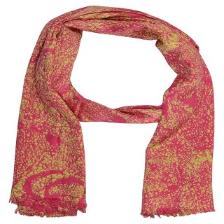 Premium Satin Printed Stole- Pink